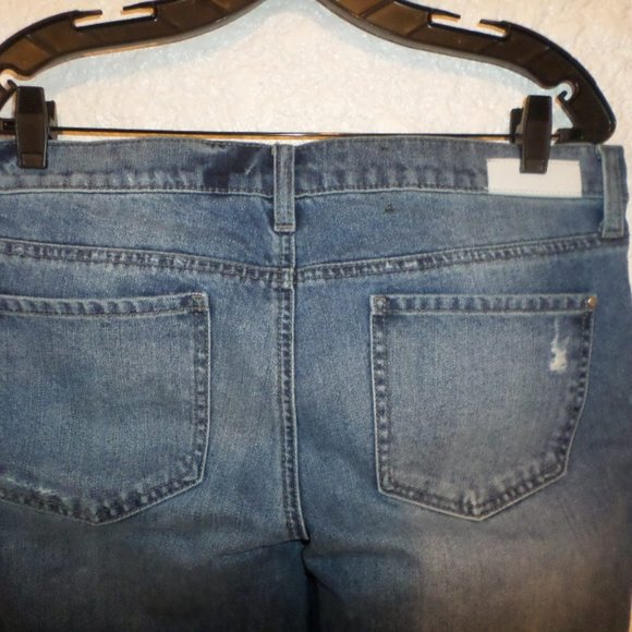 DKNY Bleecker Boyfriend Destructed Jeans Size 12 - Picture 4 of 5